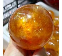 Cristal Natural Bola de calcita de miel Natural, piedra preciosa de energía de cristal, decoración for el hogar y la Oficina, regalo, adorno Mineral Regalo (Size : 800-900g)