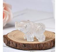 Cristal Natural Cuarzo Rosa Amatista Oso Animales Piedra Curativa Decoración Del Hogar Artesanía Adornos Figurita Regalo,Cuarzo Claro,1 PC