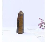Cristal natural Ojo de tigre Varilla hexagonal Punto de cristal Cristal de cuarzo Adorno mineral Decoración moderna para el hogar Decoración pequeña Regalo-tigres eye_50-60mm