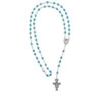 Cristal Papa Francis Rosario Collar con San Damiano Crucifijo - Vaticano las importaciones