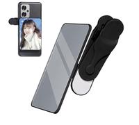 Cristal para selfie para cámara trasera, espejo de teléfono, reflejo de alta definición, accesorio de manos para fotos y video, fácil instalación de clip, perfecto para citas, reuniones y creación de