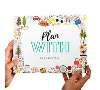 Cristal Plaque Plan With - Libro de Planes en Pareja con 50 Retos para Rascar | Juegos de Pareja Adultos | Regalo Aniversario Originales para Novios, Boda y San Valentín