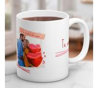 Cristal Plaque - Taza Cerámica Personalizada “En la Ciudad del Amor” | Foto y Texto Personalizable | Acabado Premium y Asa Ergonómica | Regalo San Valentín, Cumpleaños y Aniversario