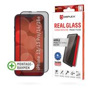 Cristal protector DISPLEX Privacy Full Cover (10H) para el iPhone 13/13 Pro/14/16e/17e de Apple