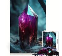 Cristal púrpura místico en Bosque Oscuro, Rompecabezas de 1000 Piezas para Adultos, Regalo, Juego Mental, Juguete para Compartir, Corte preciso, Sorpresa de cumpleaños (50x75cm)