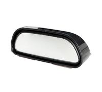 Cristal Retrovisor Lado 2 unidades espejos convexos 360 grados para puntos ciegos con adhesivo gran angular retrovisores auxiliares para marcha atrás(2pcs Black)