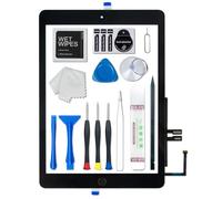 Cristal táctil digitalizador de repuesto para iPad de 5ª generación de 9.7 pulgadas 2017 para iPad A1822 A1823 con botón de inicio