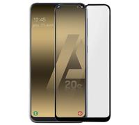 Cristal templado 9H biselado para Galaxy A20e - Marco negro