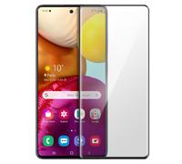 Cristal templado 9H biselado para Galaxy A71 - Marco negro