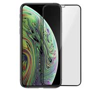 Cristal templado 9H biselado para iPhone X y XS - Marco negro