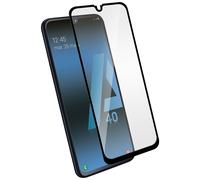 Cristal templado biselado 9H para Galaxy A40 - Marco negro