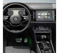 Cristal Templado De Navegación GPS para Coche para Skoda Kodiaq 2021, Película Protectora Pantalla LCD para Salpicadero, Pegatina Instrumento repeler Polvo