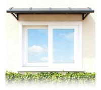 Cristal templado de repuesto para ventana corrediza con bloqueo seguro, ideal para baño y sótano, acabado blanco (79 x 41 cm)