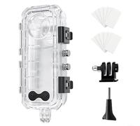 Cristal templado impermeable 60 m para Insta360 X5 con inserto antivaho y cubierta de lente transparente, ideal para fotografía subacuática, esnórquel, buceo y surf