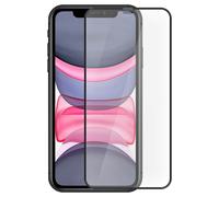 Cristal templado iPhone 11 Patrón guía Muvit - Marco negro