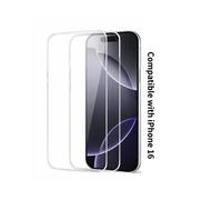 Cristal templado iPhone 16 6,1 pulgadas 2 piezas - Protector de pantalla HD transparente 9H antiarañazos