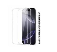 Cristal templado iPhone 16 Pro 6,3 pulgadas 2 piezas - Protector de pantalla HD transparente 9H antiarañazos