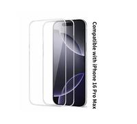Cristal templado iPhone 16 Pro Max 6,9 pulgadas 2 piezas - Protector de pantalla HD transparente 9H antiarañazos