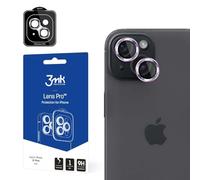 Cristal Templado para Lente de cámara para iPhone 15 Plus - 3MK Lens Protection Pro Pink