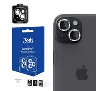 Cristal Templado para Lente de cámara para iPhone 15 Plus - 3MK Lens Protection Pro Silver