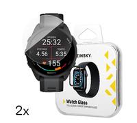 Cristal templado para reloj Garmin Forerunner 165 Full Glue - 2 unidades.
