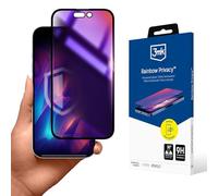 Cristal templado privatizado para Apple iPhone 14 Pro Max - 3MK Rainbow Privacy
