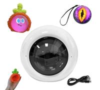 Cristal ultrasónico 3D, esfera de visualización digital, bola transparente de 2.7 pulgadas con sonido, esfera mágica personalizada para decoración del hogar y regalos