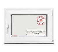 Cristal Ventana de 90 x 65 cm, triple acristalamiento, ventana de plástico de 76 mm, perfil DIN a la derecha, 900 x 650 mm, ideal para todas las zonas de estar, cobertizo de jardín, ventana de garaje