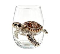 Cristalería artesanal 3D de pulpo con anillos azules, vaso para bar de pulpo oceánico, taza de cóctel náutica hecha a mano, regalo inspirado en animales marinos, D
