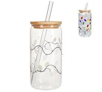 Cristalería con cambio de temperatura - Vaso sellado, Şurface Magė HûE, diseño moderno, taza transparente y lisa | Mesa de cocina divertida, exhibición, café, cacao, refrescos fríos