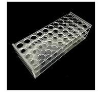 Cristalería de Laboratorio 1 soporte transparente for tubos de ensayo con 30, 40 y 50 orificios for muestras orgánicas, equipo de laboratorio.(31mm 40holes)