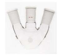 Cristalería de Laboratorio Frasco de vidrio de borosilicato de pared gruesa F44, con tres bocas y ángulo pequeño, de 50 ml, 100 ml y 250 ml.(F444250X)