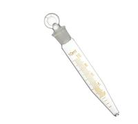 Cristalería de Laboratorio Lote de 10 tubos de centrífuga de vidrio graduados con fondo en forma de V, de 5 ml, 10 ml, 15 ml, 20 ml y 25 ml, con boquilla.(25ml)