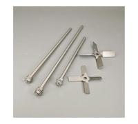 Cristalería de Laboratorio Paleta mezcladora de cuatro hojas de acero inoxidable de 40-120 mm de diámetro y varilla de dispersión de 200-500 mm de longitud.(40mm Type-1)