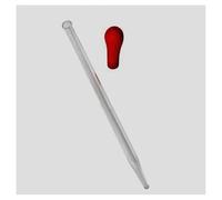 Cristalería de Laboratorio Pipetas de vidrio de borosilicato con tapa y gotero de transferencia de goma (paquete de 10)(Length 120mm)