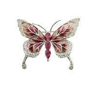 Cristales Broche De Mariposa Adornada Accesorio De Multipropósito Regalo Ideal Para Ocasiones Especiales Broche Mariposa Esmalte
