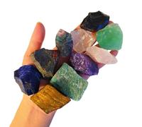 Cristales en bruto y piedras curativas a granel de 0,5 kg para tumbling, embalaje de alambre, Wicca Reiki, meditación, piedras mezcladas