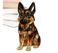 CRISTALES Figuras de animales: coleccionables de vidrio detallado, adornos de escritorio que ahorran espacio | Estatua artesanal en miniatura, linda decoración de mesa para la sala de inicio exhibe ad