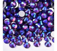 Cristales Hotfix No Hotfix Rhinestone Glitter Rhinestones Crystal Strass Diamond Nail Charms Nail Art Decoraciones(Dk.amethyst AB,SS5-1440pcs)
