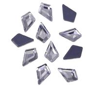 Cristales planos Hotfix Strass, Hotfix Rhinestones Kite Flat Back Crystal Clear Múltiples tamaños Paquete de 100 piezas(100Pcs,4x6mm)