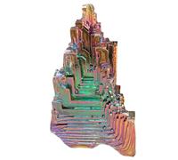 Cristales y piedras 2x2x2 pulgadas Cristales naturales Mineral de bismuto para transformación espiritual y realización interior piedras, Bismuto