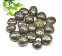 Cristales y piedras de cuarzo de pirita de hierro redondo natural, decoración de acuario para el hogar