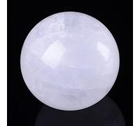 Cristales y piedras naturales bola de cristal blanco natural, esfera de piedra de cuarzo, decoración del hogar, República de Angola, cristales de reparación de campo magnético para decoración