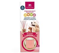 CRISTALINAS | Ambientador Absorbe Olores | Mikado para Mascotas | Aroma Frutos Rojos | 100% Puro | Duración 4 Semanas | 30ml | 0% Alcohol