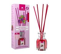 CRISTALINAS. Ambientador Mikado Clasico. Difusor con Varillas de ratán. 0% Alcohol.Mas de 4 semanas de duración. 40ml. Aroma Moras y Frambuesas. (40ml)