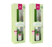 CRISTALINAS Ambientador Mikado Clásico. Difusor con Varillas. Formula sin Alcohol. Máxima duración, más de 16 semanas. 180ml de Capacidad. Aroma Dama de Noche. (2x180ml)