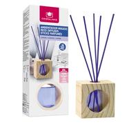 CRISTALINAS | Ambientador Mikado Cubo de Madera con Varillas de ratán | Aroma Lavanda | Duración + de 4 Semanas | 30ml | 0% Alcohol