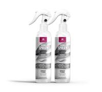 CRISTALINAS | Pack 2 Aerosol Ambientador Spray Pulverizador Absorbe Malos Olores | Para Casa, Cocina, Baño, Coche | Apto para Textiles | 2x250ml | No Contiene Gas (Sándalo y Cedro)