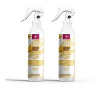 CRISTALINAS | Pack 2 Aerosol Ambientador Spray Pulverizador Absorbe Malos Olores | Para Casa, Cocina, Baño, Coche | Apto para Textiles | 2x250ml | No Contiene Gas (Vainilla, 2x250ml)