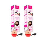 CRISTALINAS | Pack 2 Ambientador Esfera para Coche| Aroma a Limpio | Absorbe Olores | Larga Duración 8 Semanas | Multiposición pinza o colgante | 6 ml | 0% Alcohol